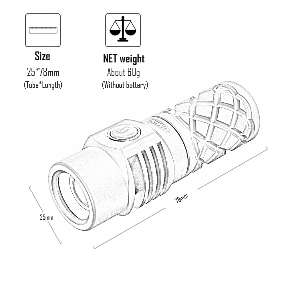 Imagem -04 - Edc Led Flashlight Keychain Lâmpada Poderosa Autodefesa Barraca de Acampamento Tocha ao ar Livre Thor Mini Iluminação Led 700 Metros