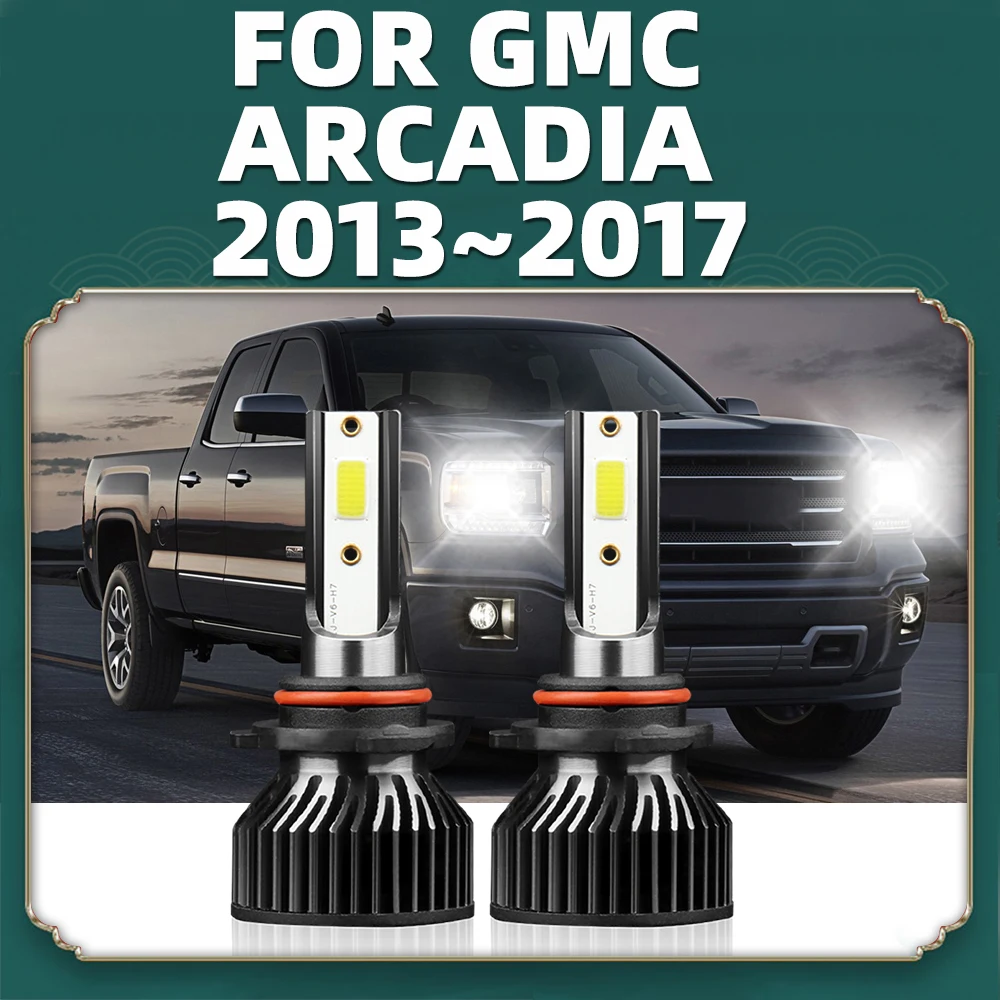 LED 9012 Hir2 Headlight Bulb 10000LM Super Bright Light Automobile Turbo Car Lamps 12V For GMC Arcadia 2013 2014 2015 2016 2017