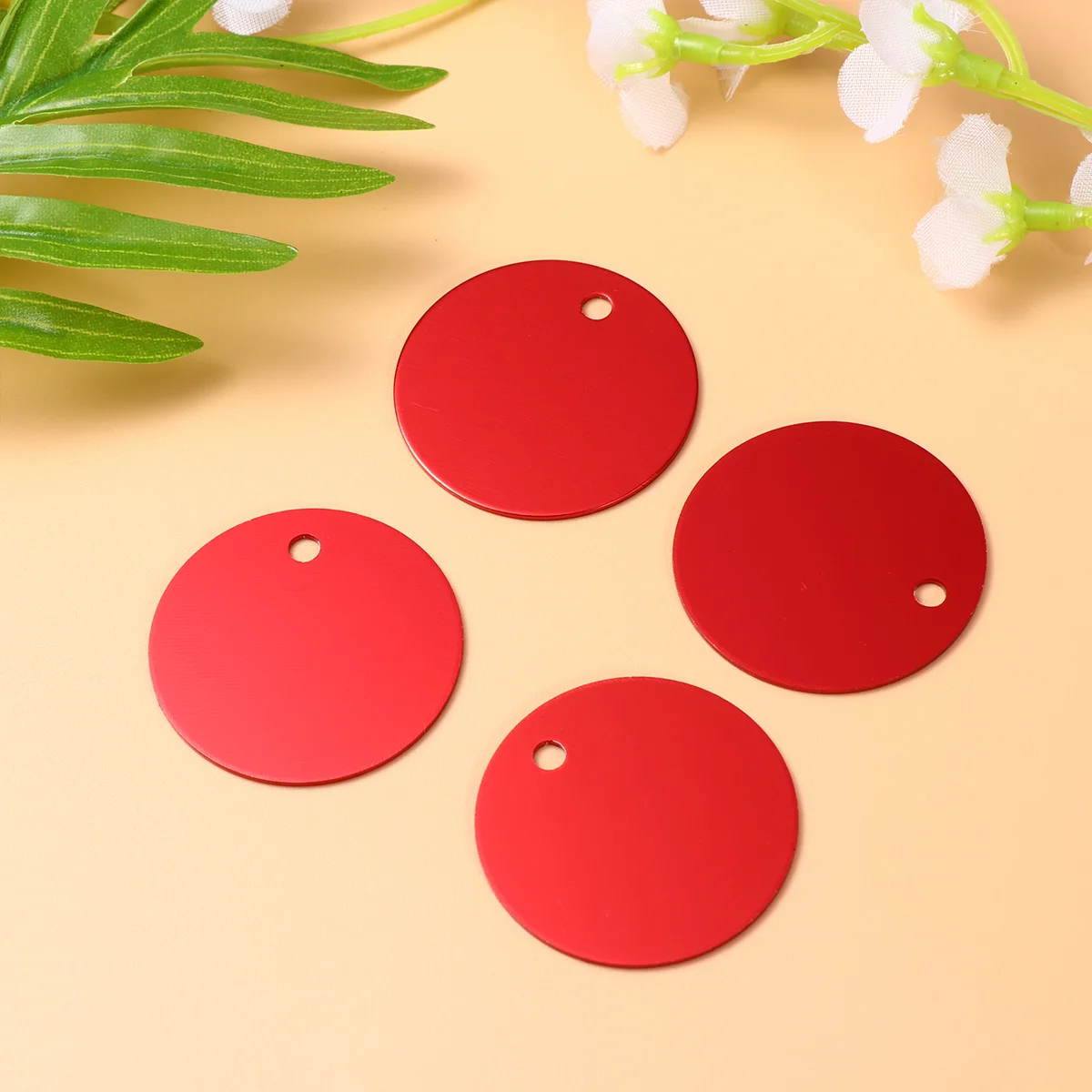 

25 Pcs Blank Tag Dog Pet Tags for Engraving ID DIY Hangings Pendent Stainless Steel