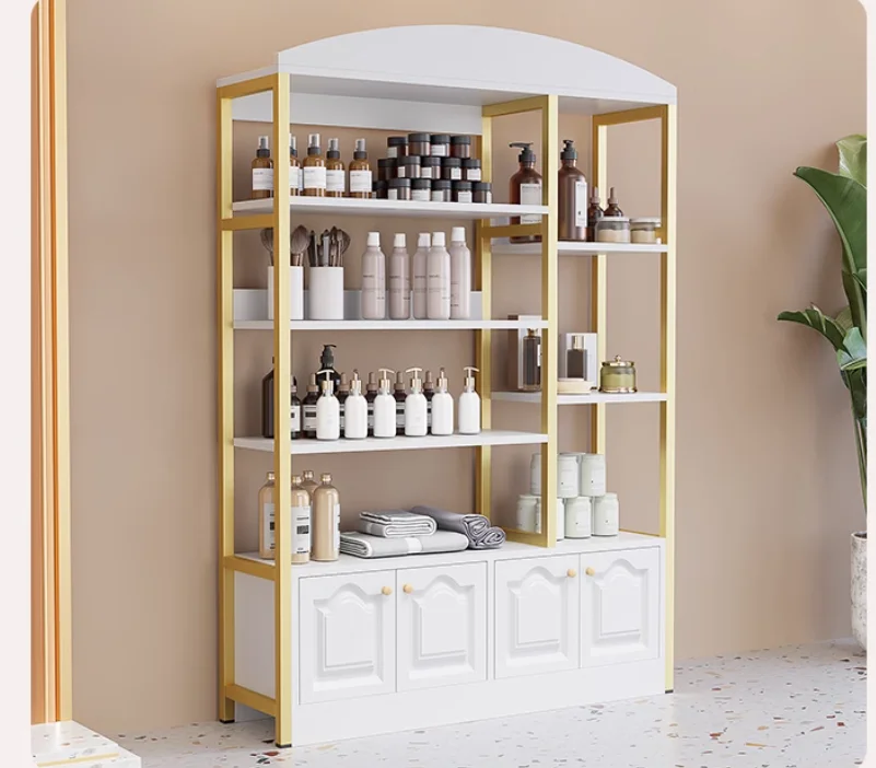 Cosmetics display cabinet beauty salon skin care display rack barbershop products display rack rack mother and child store shelv