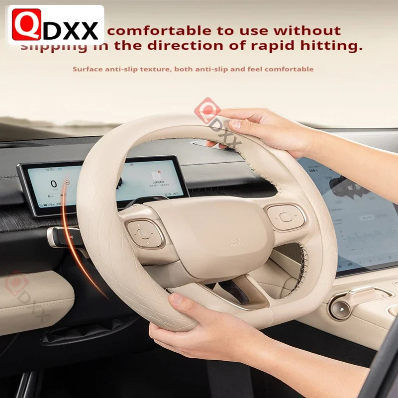 

Car Steering Wheel Cover Breathable Anti Slip PU Leather Universal For Porsche Compatible 911 718 928 968 992 Boxster Cayman