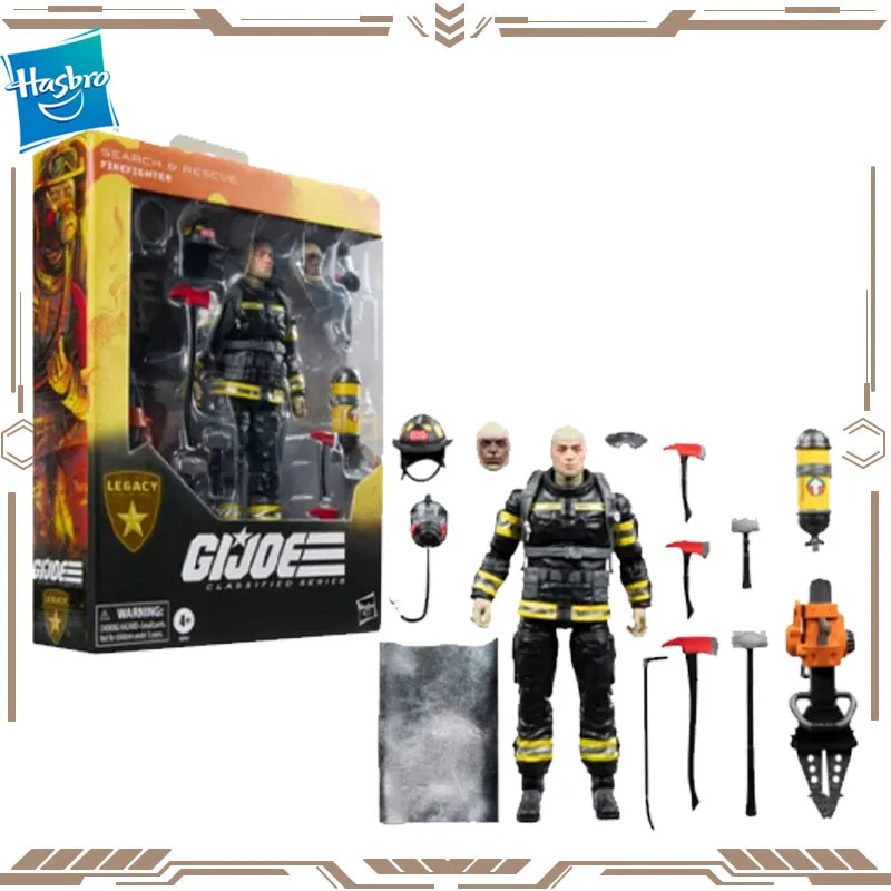 

Hasbro Original G.I. Joe Clsassified Series Search Rescue Firefidhter Action Figure Toys for Boys Girls Gift Collectible Model