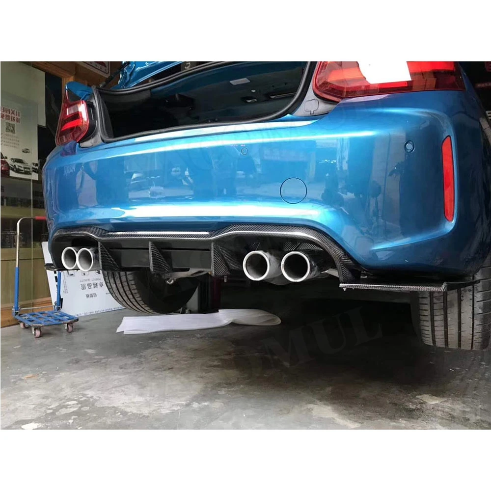 

Carbon Fiber for BMW 2 Series F87 M2 2015 2016 2017 Rear Diffuser Lip Wing Spoiler Bumper Guard Diffuser