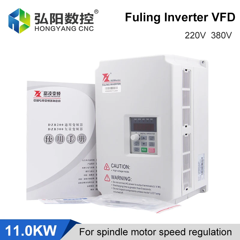 FULING Frequent Convert Inverter 11kw Inverter Inverter Inverter Spindle Speed Control 3-Phase Output 1000Hz Motor Speed Control