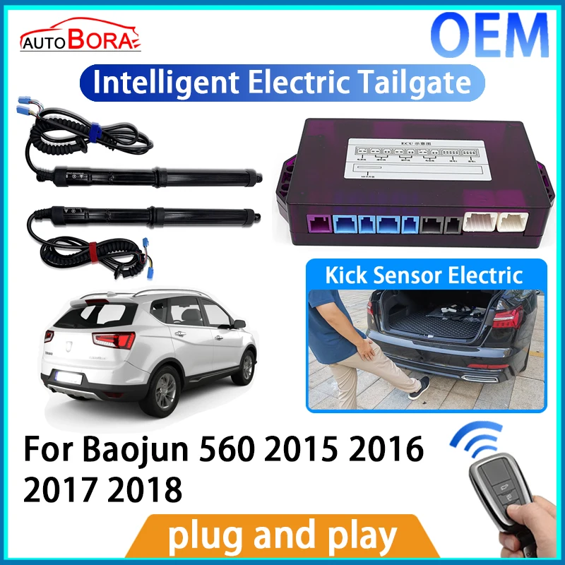 

AutoBora Intelligent Electric Tailgate Automatic Lifting Kit Remote Control Opener Trunk for Baojun 560 2015 2016 2017 2018