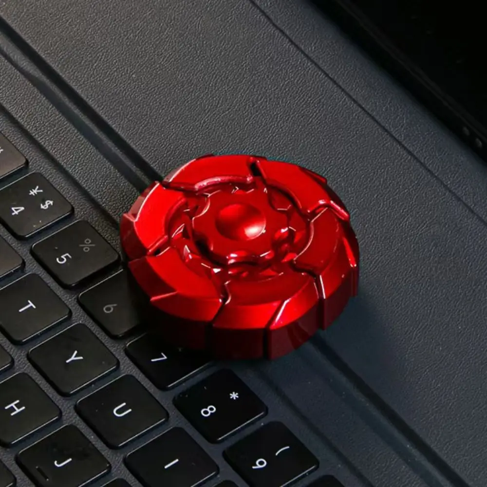 تصميم دوار فيدجيت سبينر مضيء ومحمل صامت متين 360 درجة °   لعبة جيروسكوب دوارة هدايا للأطفال