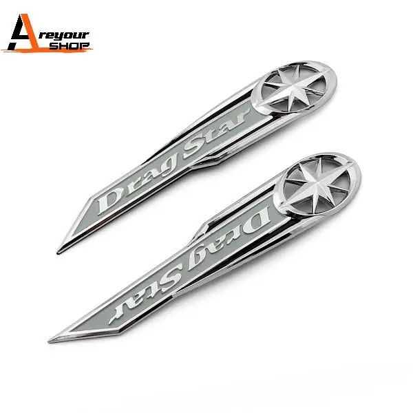 emblema-cromado-areyourshop-drag-ar-star-para-moto-yamaha