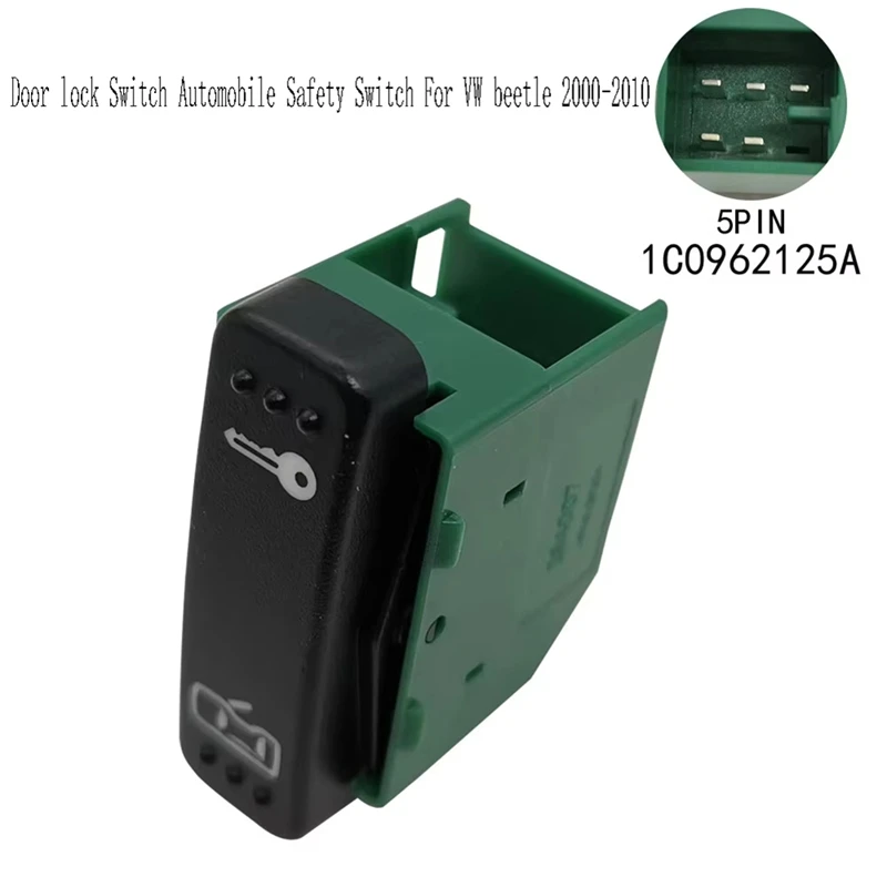 

T18C-1C0962125A Car Central Control Switch Door Lock Switch Automobile Safety Switch For VW Beetle 2000-2010