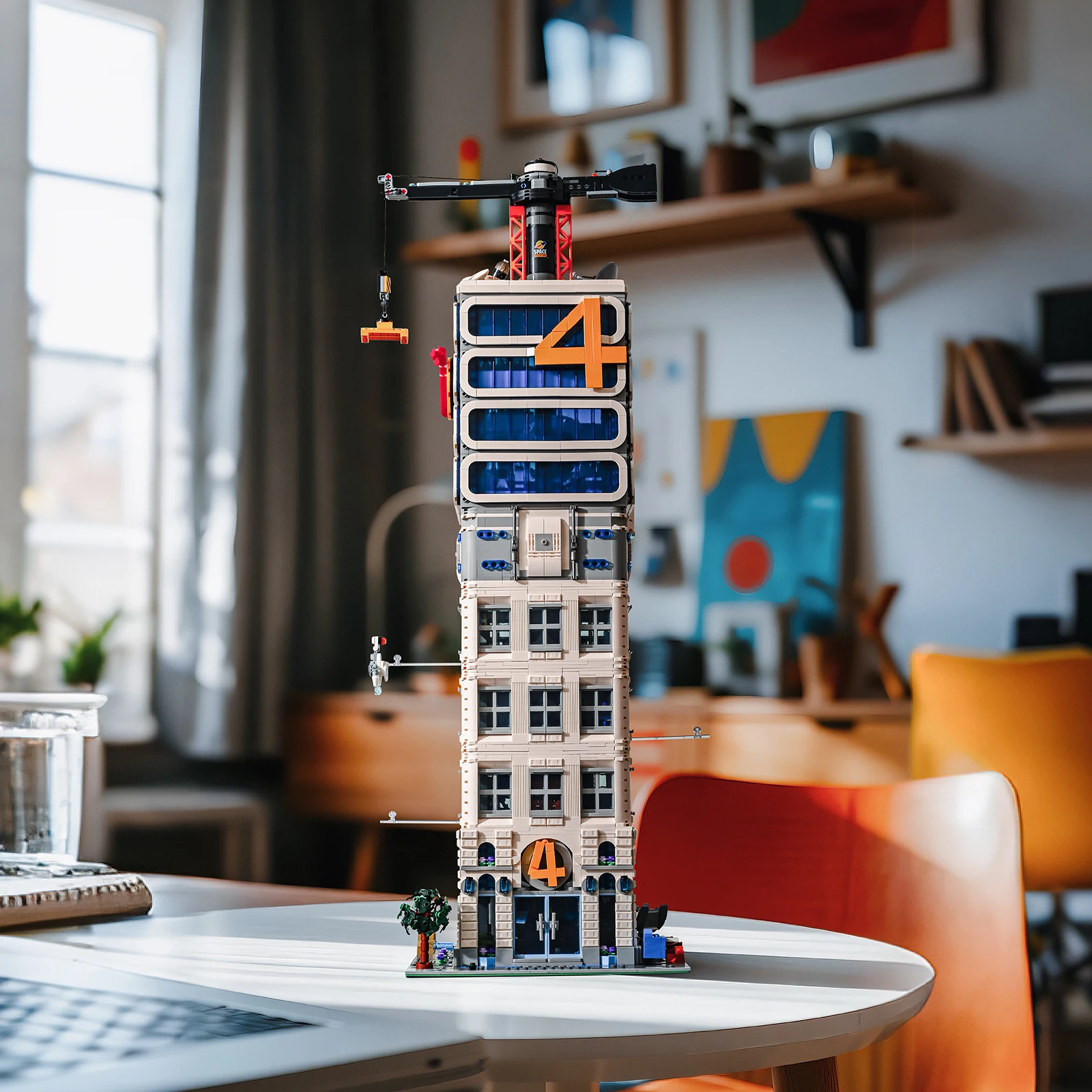 6135 قطعة أربعة أبطال برج البيت اللبنات فيلم الخيال العلمي ناطحة السحاب وحدات العمارة أطقم منمذجة اللعب هدية للكبار طفل