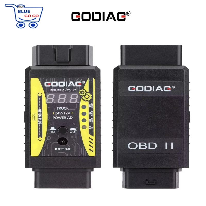 godiag-gt106-plus-24v→12v大型トラック用アダプター（x431-easydiag-golo-carcare-thinkcar2-thinkdiag-golo-dbscar-ii対応）
