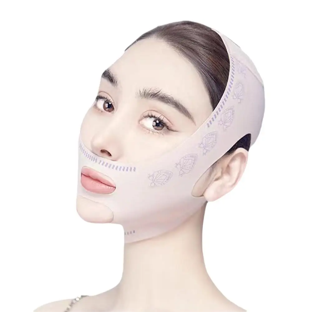 Hot traspirante V Face Band Cheek Lift Up Face maschera fasciatura sottile riduce il doppio mento rughe viso V-Line Shaping Anti fasciatura S6Y8