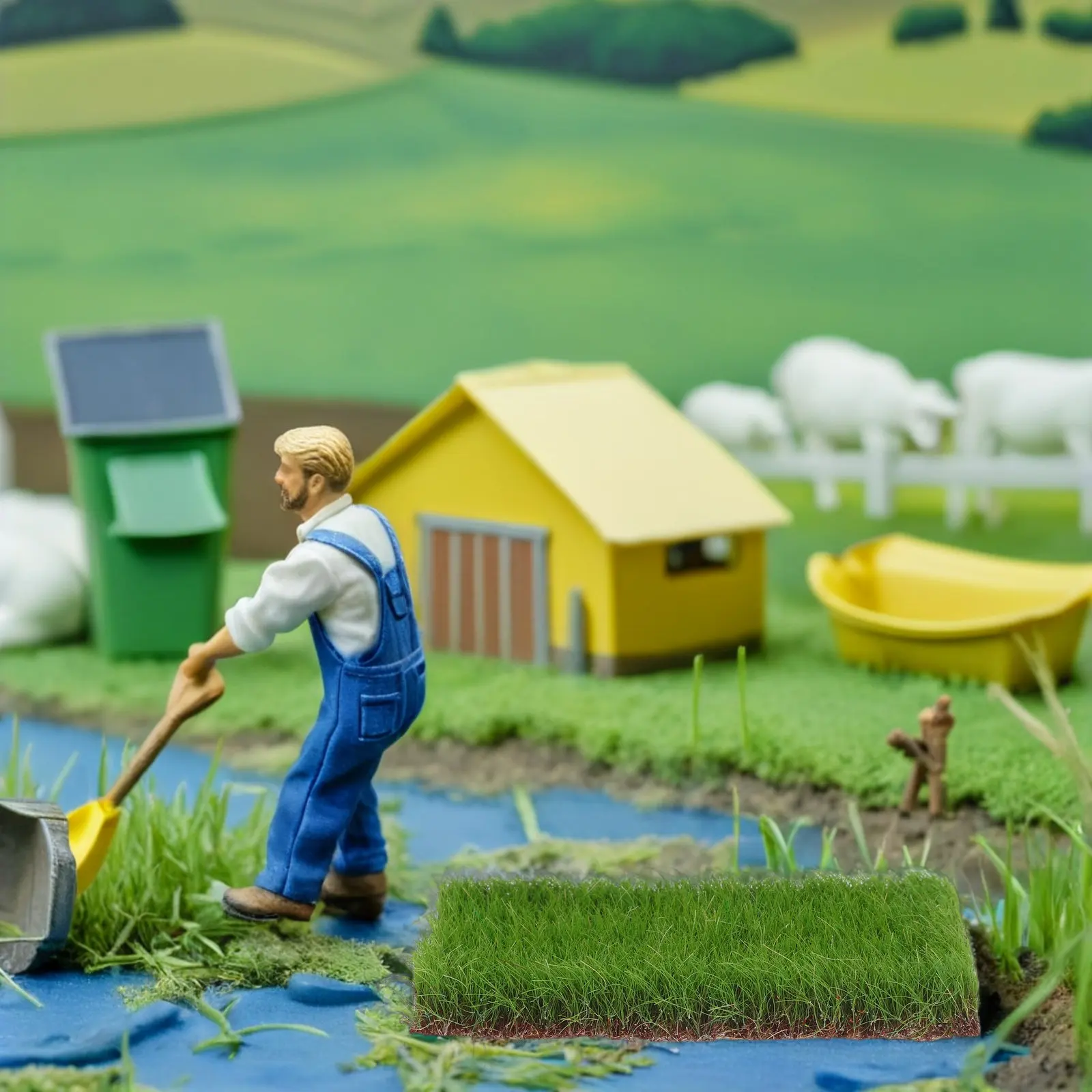 

Simulation Grass Turf Miniature Scenery Lifelike Artificial Plants for DIY Garden Micro-Landscape Train Scenery Craft Supplies