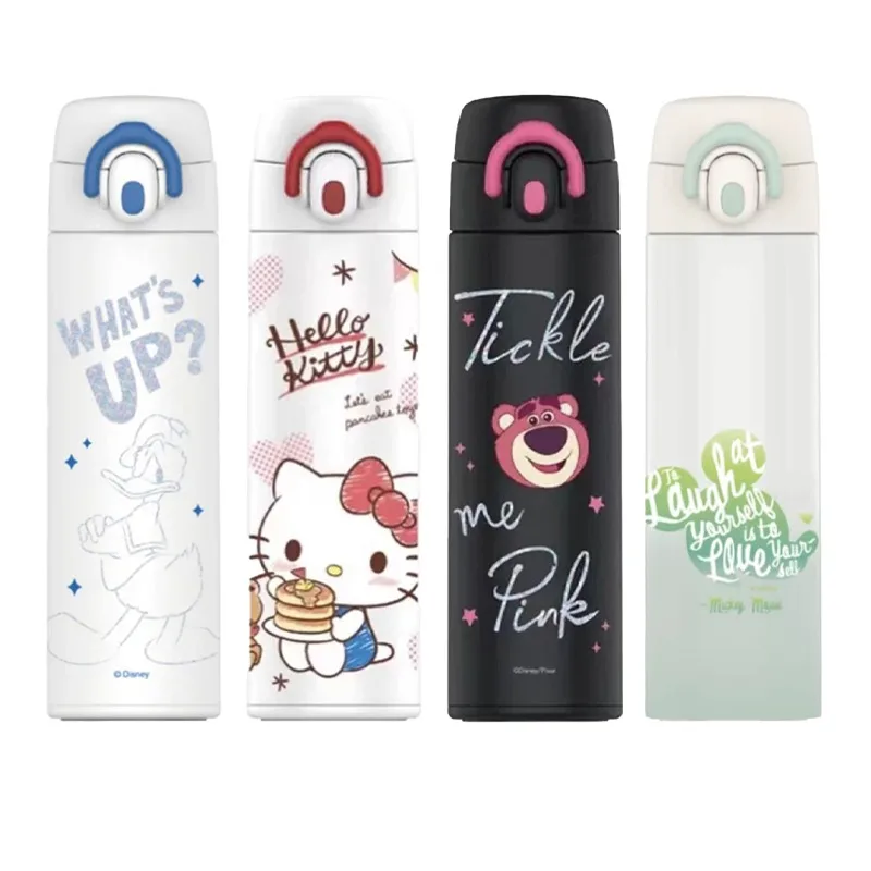 

500ml Disney Children's Thermos Cup Designed for Elementary School Students To Drink Directly Convenient To Carry Large Capacity