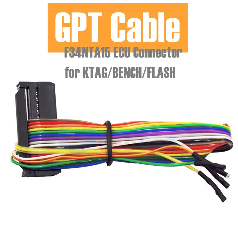 GPT Cable F34NTA15 ECU Connector Work for KTAG/BENCH/FLASH EEPROM ECU Flash EEPROM MED17