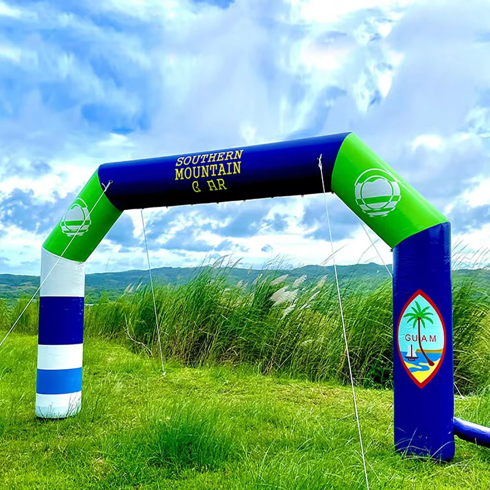 Outdoor inflatable arch with a blower start line gate festival inflatable entrance arch