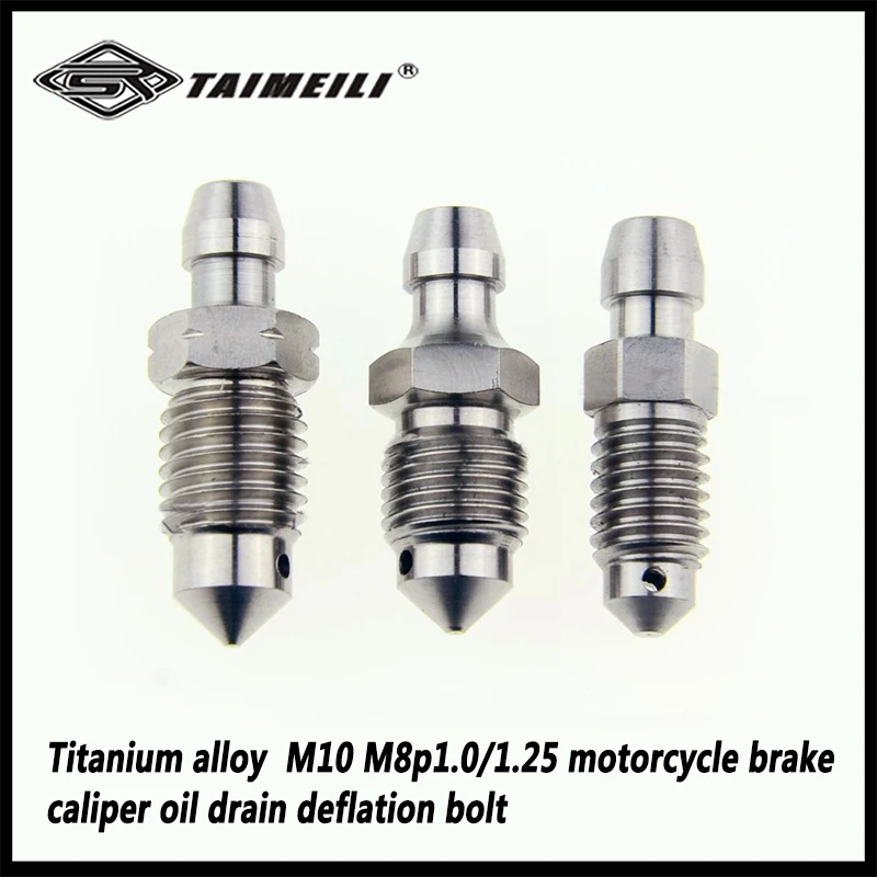 Titanium alloy  M6M7M8M10p1.0/1.25 motorcycle brake caliper oil drain deflation bolt