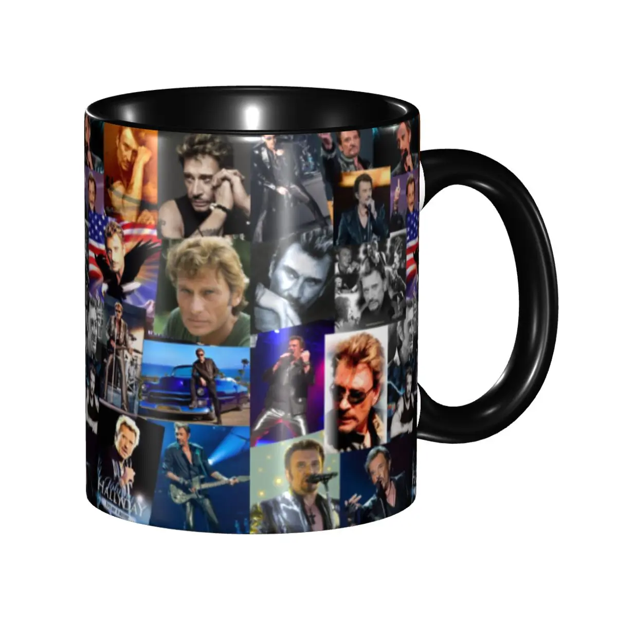 

French Rock Singer Johnny Hallyday Mug Personalized Coffee Ceramic Mug Creative Gift