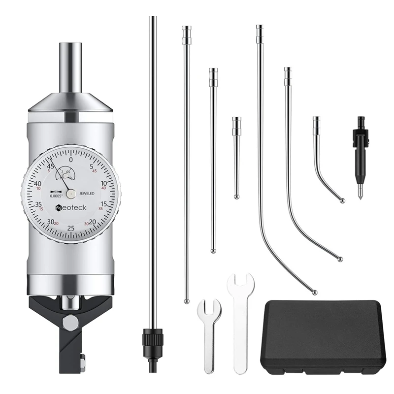 Coaxial Centering Indicator 0-0.15In/0.0005In Digital Indicator Set Co-Ax Indicator For Milling Machine Center Test Dial