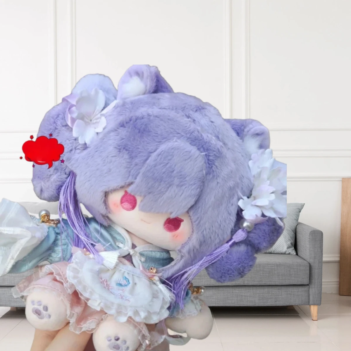 

Keqing 20cm anime Genshin Impact Plushie kids Toys Cotton Doll kawwaii Cosplay Children Adults Plush Dress-up Gifts