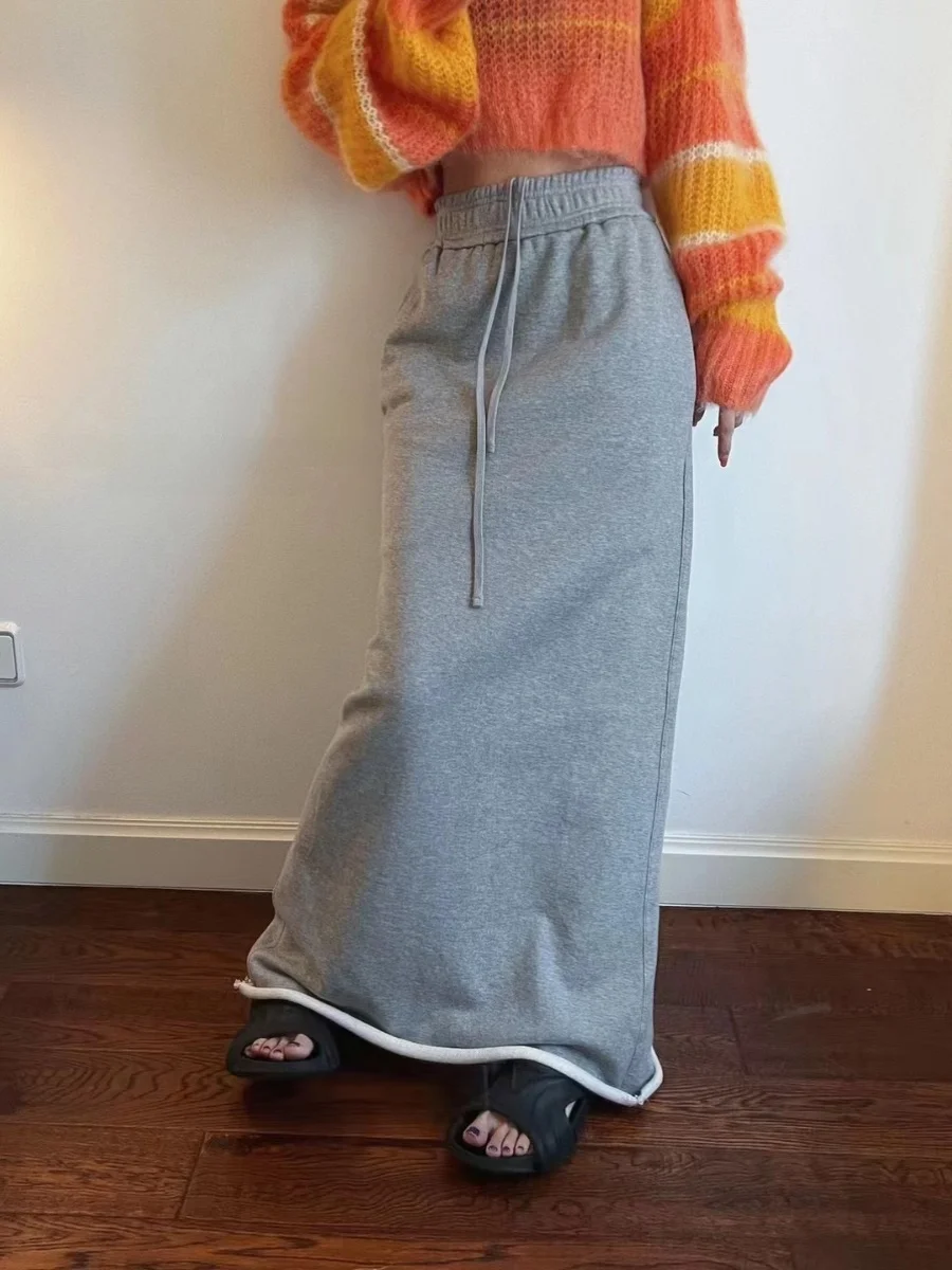 

CHICYAN женская юбка-миди с высокой талией и прямым вырезом, эластичная талия, пояс с разрезом, утягивающая длинная юбка для тела, модная юбка для поездок на работу