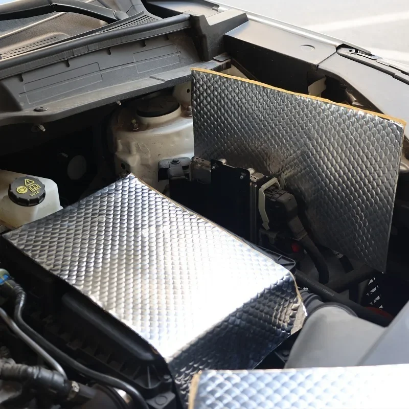 1PC Sound Deadener Heat Insulation Mat 40X25cm Car Sound Proofing Deadening Insulation Car Hood Insulation Auto Interior Pads
