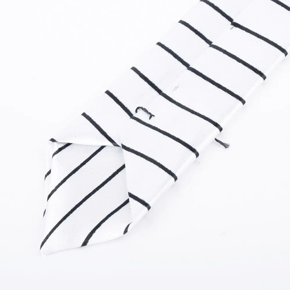 

Классический черно-белый галстук с рисунком пианино для мужчин, повседневный галстук с музыкальным мотивом