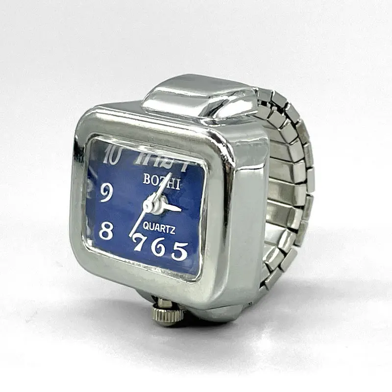 Fashion Personality Small Watch Small Square Finger Ring Watch Mini Burst Couple Cheap Things