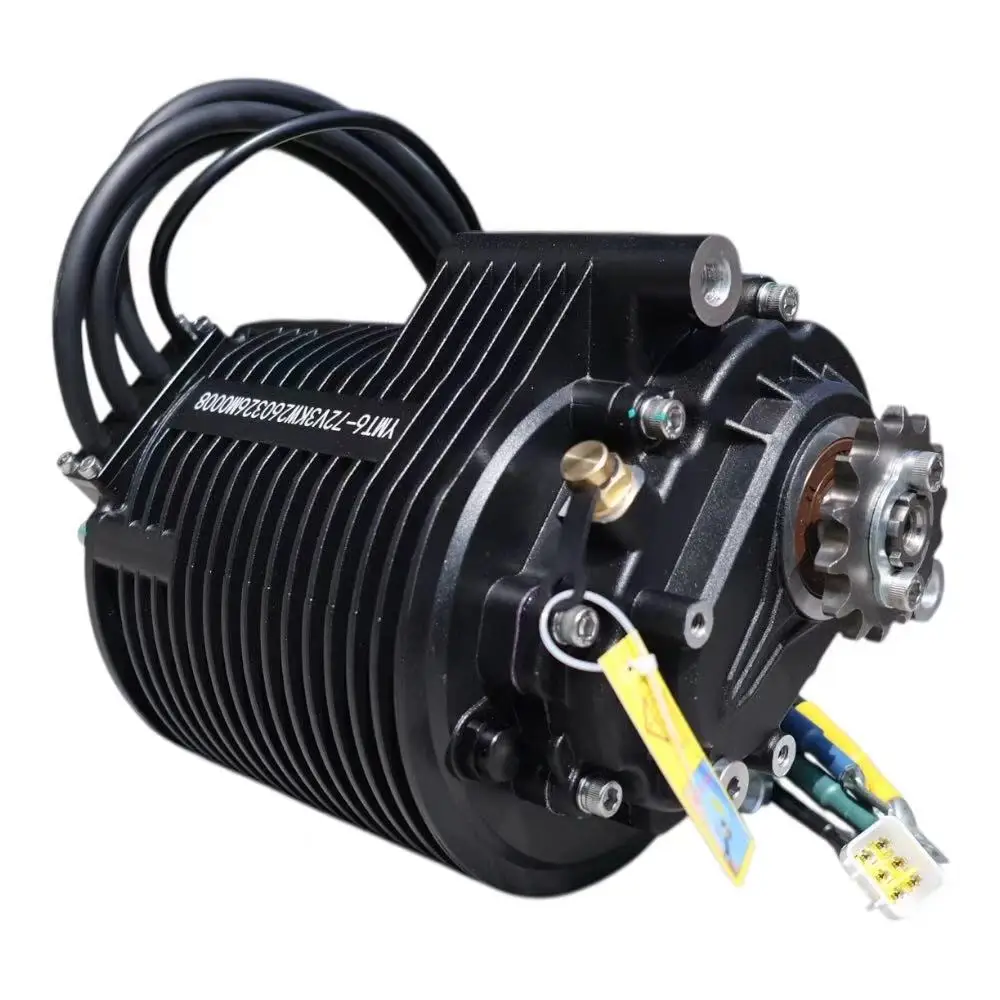 DKYS Permanent Magnet Reduction Gear In-line DC 130-65H Flat Wire Motor 3 Hangers 72V 3KW Electric Vehicle a Outlet