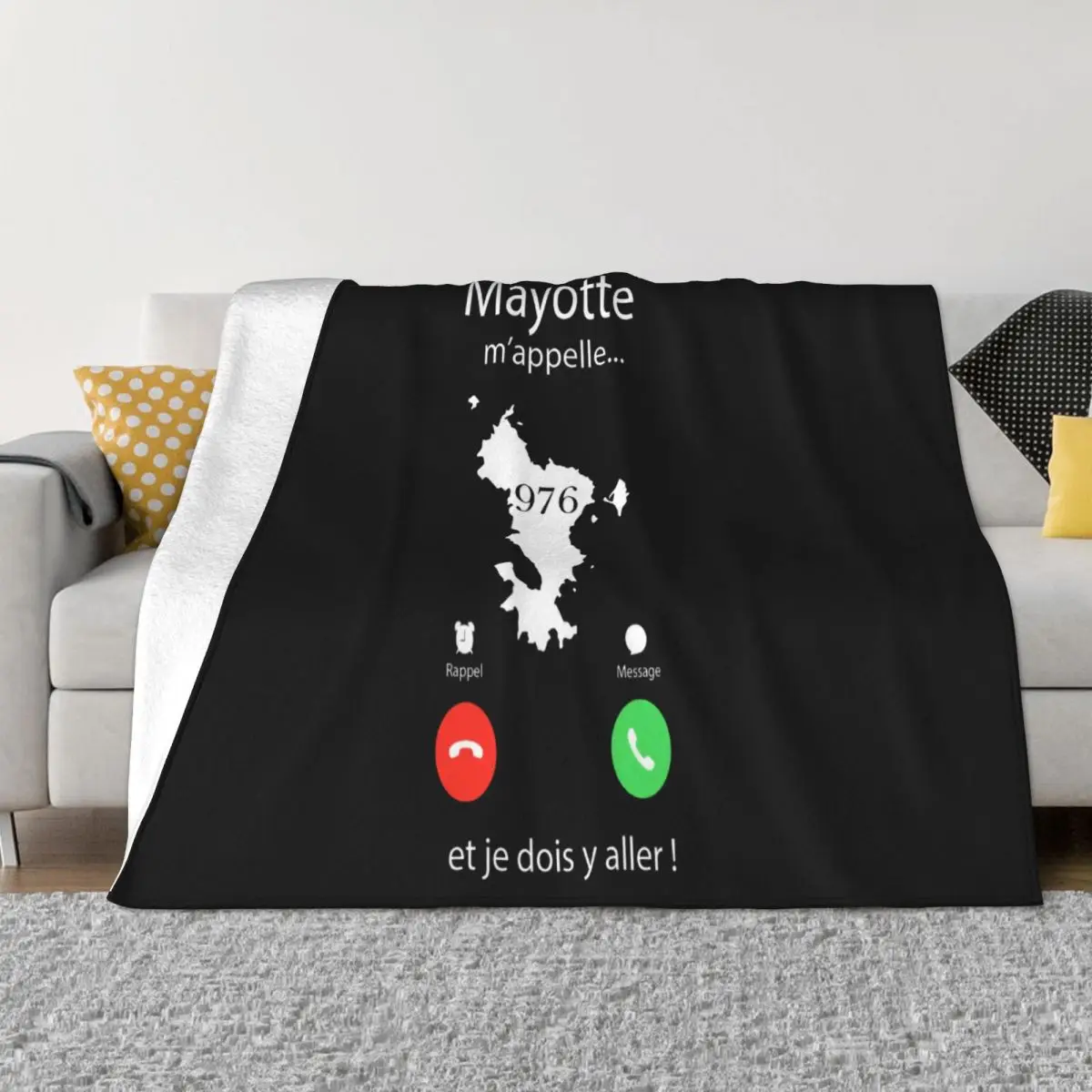 Homme Lile Mayotte Mappelle Dom Tom Cotton Designing Print Homme 2021 Latest Rap Creative Design Throw Blanket