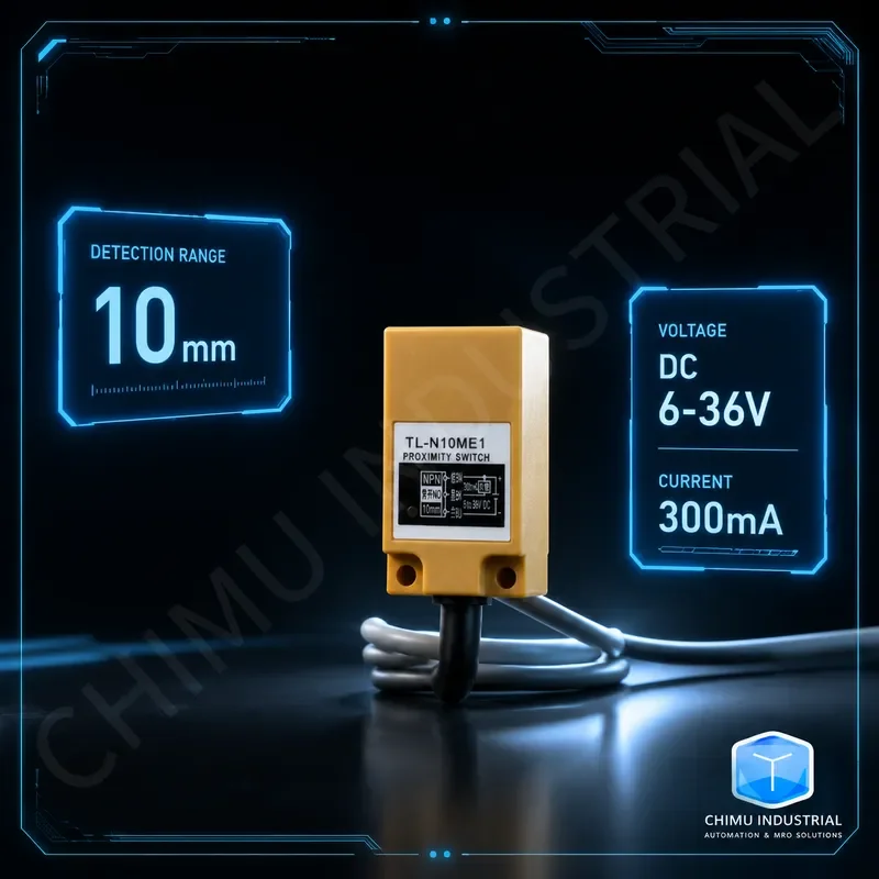 【CHIMU INDUSTRIAL】 for TL-N10ME1 Square Proximity Sensor NPN NO 3-Wire Metal DC6-36V