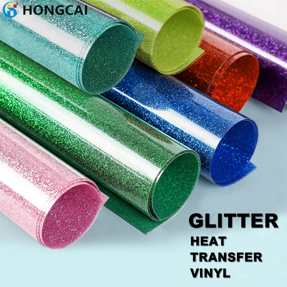 12-Color Single-Tone Onion Powder Vinyl Heat Transfer Film 25cm X 30.5cm DIY Pattern Heat Transfer Iron-On Clothing Accessories