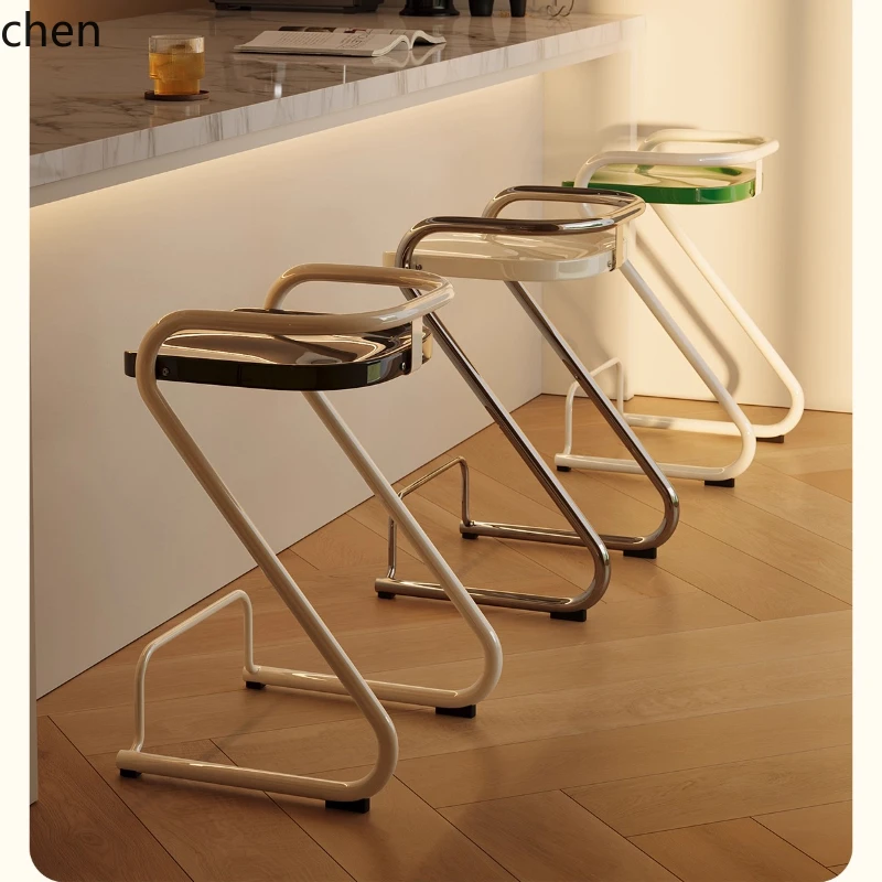 

HXL Cream Bar Chair Color ins Photography High Chair Cafe Bar Stool
