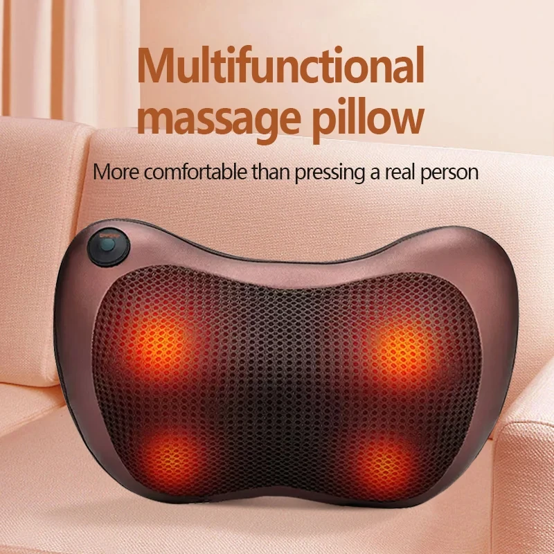 

Massage Pillow ​8 speed Head Relax Electric Shoulder Back Shiatsu Neck Massager