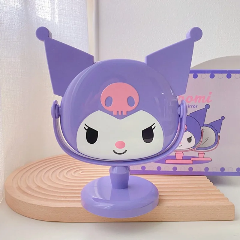 Hello Kitty Kuromi kawaii śliczne dziewczęce serce sypialnia biurko lusterko do makijażu anty-upadek wysokie wyglądające lusterko do makijażu w akademiku studenckim