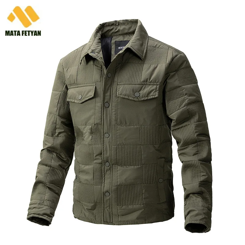 

New Men Winter Korean version slim lapel Jacket Windbreak Warm Jacket Coat Men Autumn Fashion Classic Casual Jacket Men
