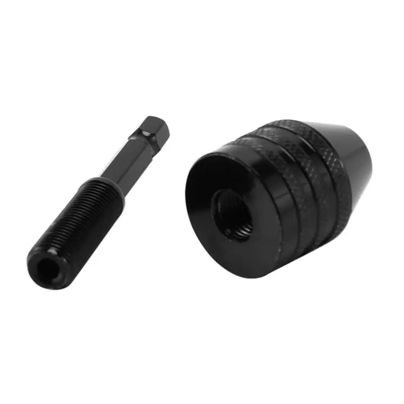 AFOURT-3Pcs 0.3-8Mm 1/4 Inch Keyless Drill Chuck Screwdriver Impact Driver Adaptor Hex Shank Drill Grinder Quick Change Adapter