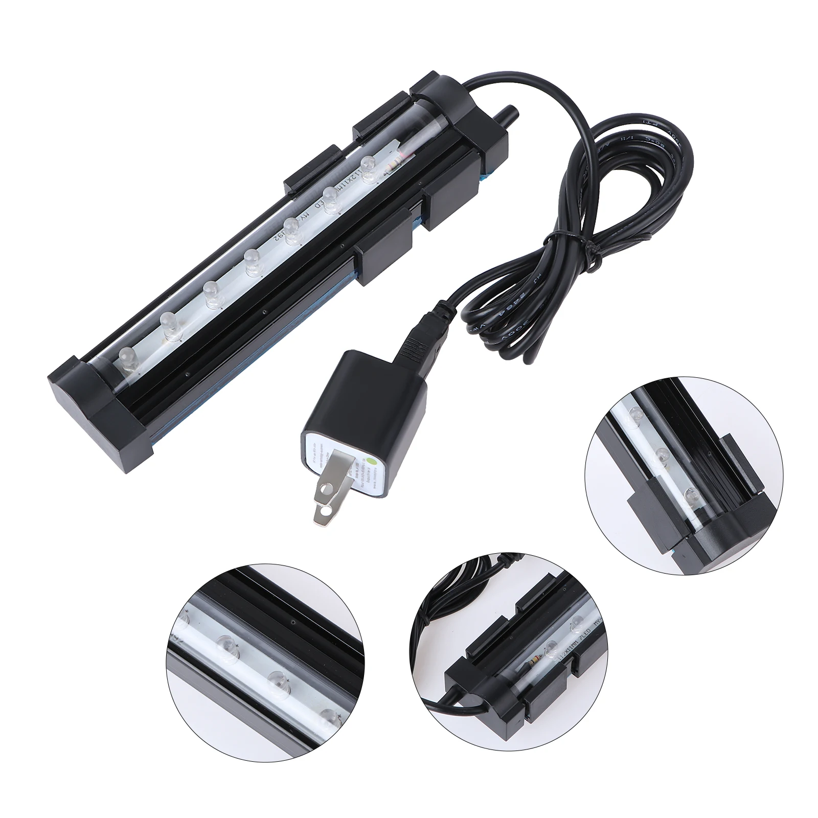 

7 Colors Led Aquarium Light Bubble Lamp Fish Tank Light -15 Us Plug Saving Strong Illumination Durable Plant