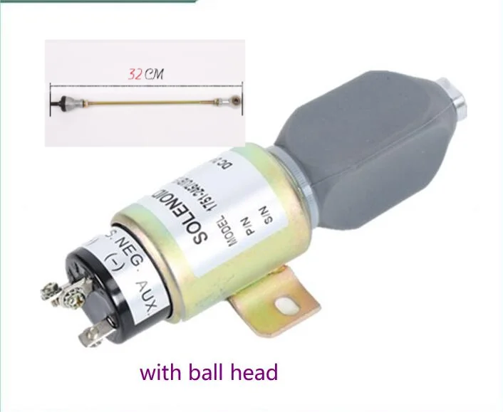 Diesel Engine Fuel shutoff shutdow Stop Solenoid 3864274 SA-3933-24 1751-2467U1B1S5A 1751ES-24E7U1B1S5 SA-3766T-24 ME441329