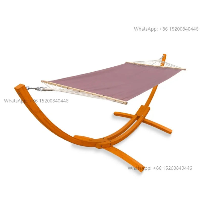

China Factory Quality Garden Hammock Wood Stand Waterproof ARM Rest Outdoor Furniture Big Size Living Living Room Gym Camping