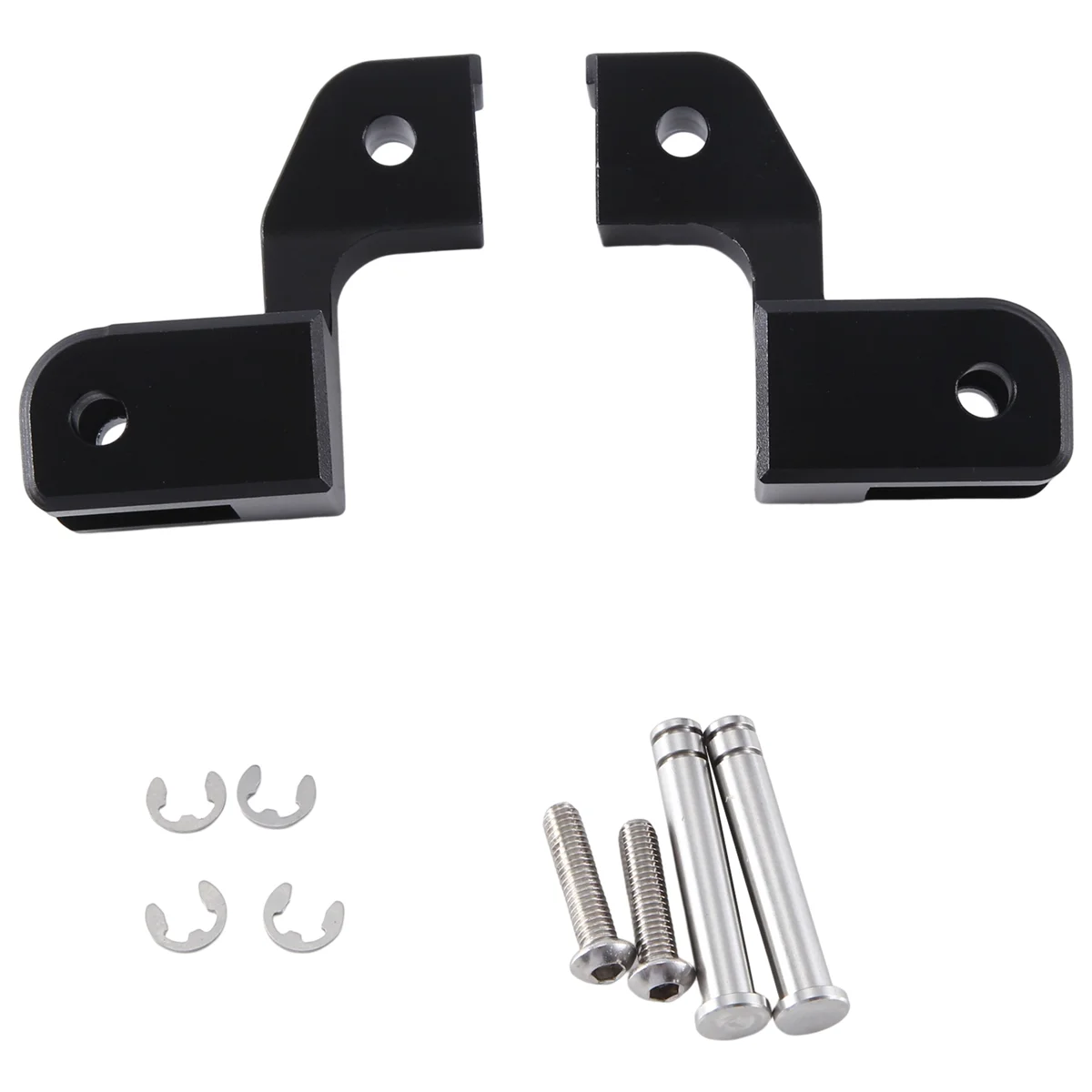 Motorcycle Passenger Footrest Lowering Footpeg Lowering Kit for RA1250 PA1250 Pan America 1250 S Special(Black)