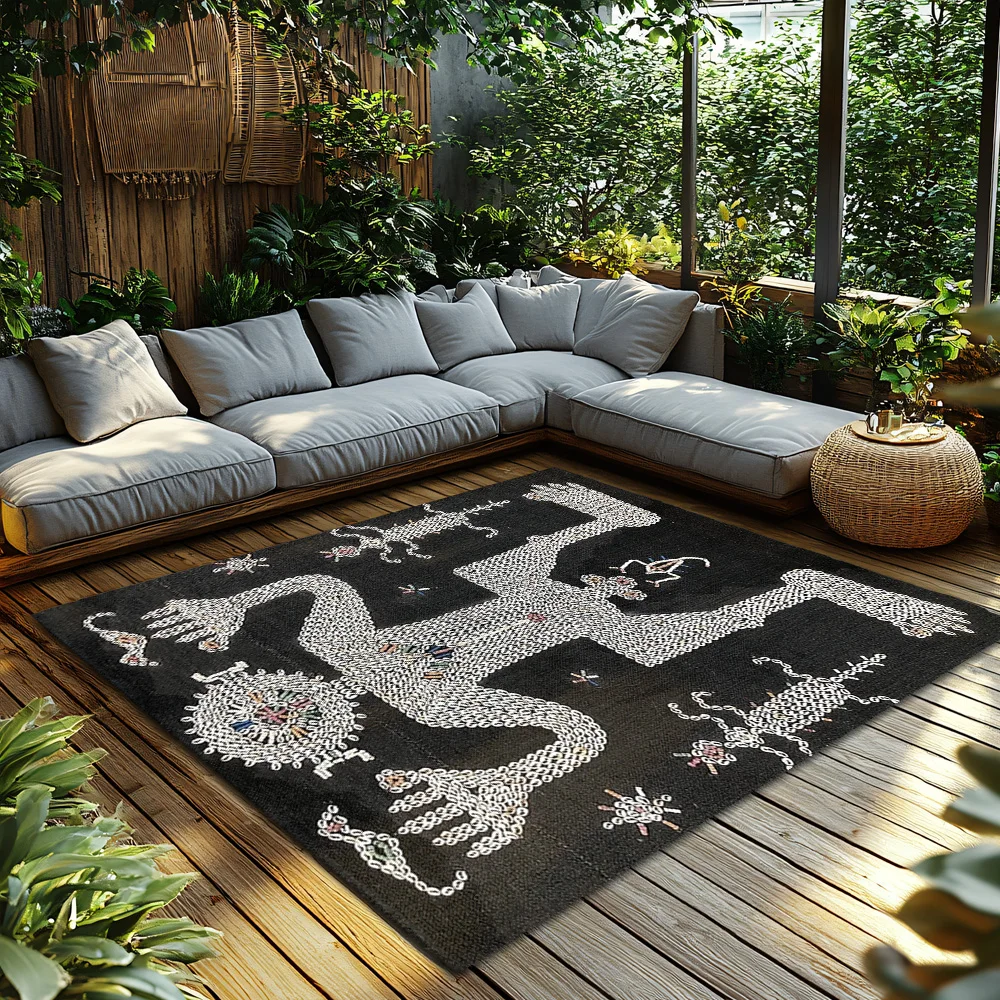 Unique Dragon Doormat Funny Novelty Floor Mat Entrance Rug Home Decor Welcome Mats Indoor Outdoor Entrance Carpet Gift Ideas
