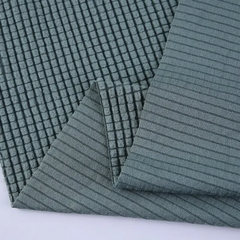 Polar Fleece Plaid DIY Fabric Thickened Elasticity By the Meter for Sofa Covers DIY Sewing Solid Color Plaid Winter Warm Textile