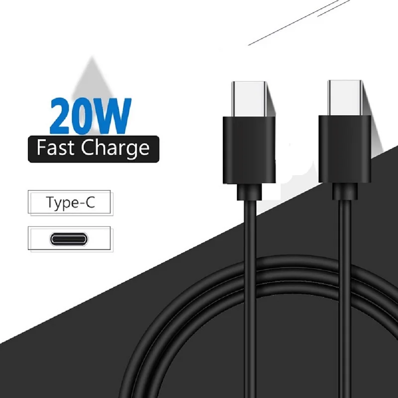 Type C to Type C 20W PD Fast Charging Cable for Phone 15 16 Huawei Xiaomi Samsung Type C Weaving Cable Accessories Data Line - view 2