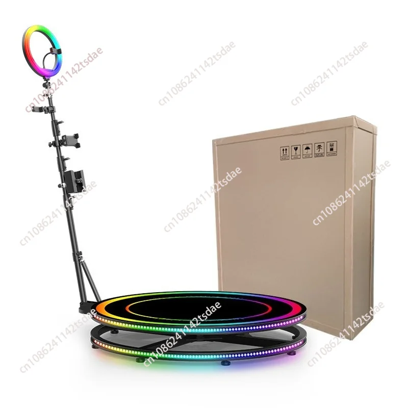 360 Photo Booth, Automatic Rotating Selfie Platform, Outdoor Live Streaming Spinning Shooting Stage