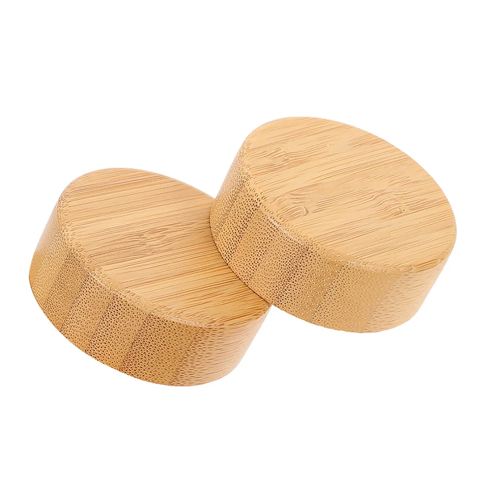 

2 шт. бамбуковые крышки для банок и стеклянных бутылок, внутренний диаметр 43 мм, многоразовые герметичные уплотнители, стильные крышки для хранения на кухне