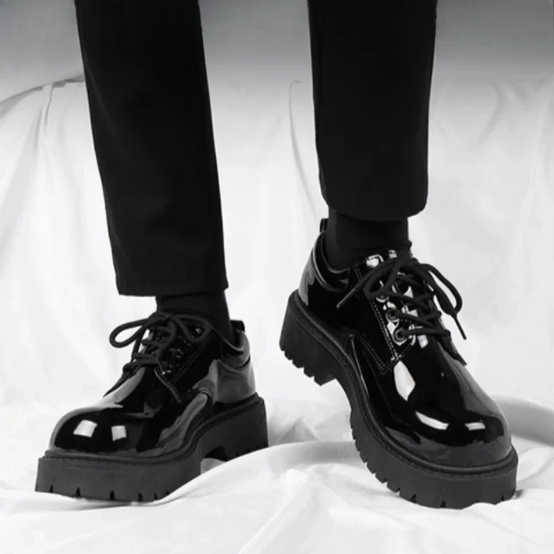 

Classic Leather Shoes for Men Unisex Black Leather Oxfords Shoes Non Slip Comforts Men Women Casual Work Shoes Zapatos De Hombre