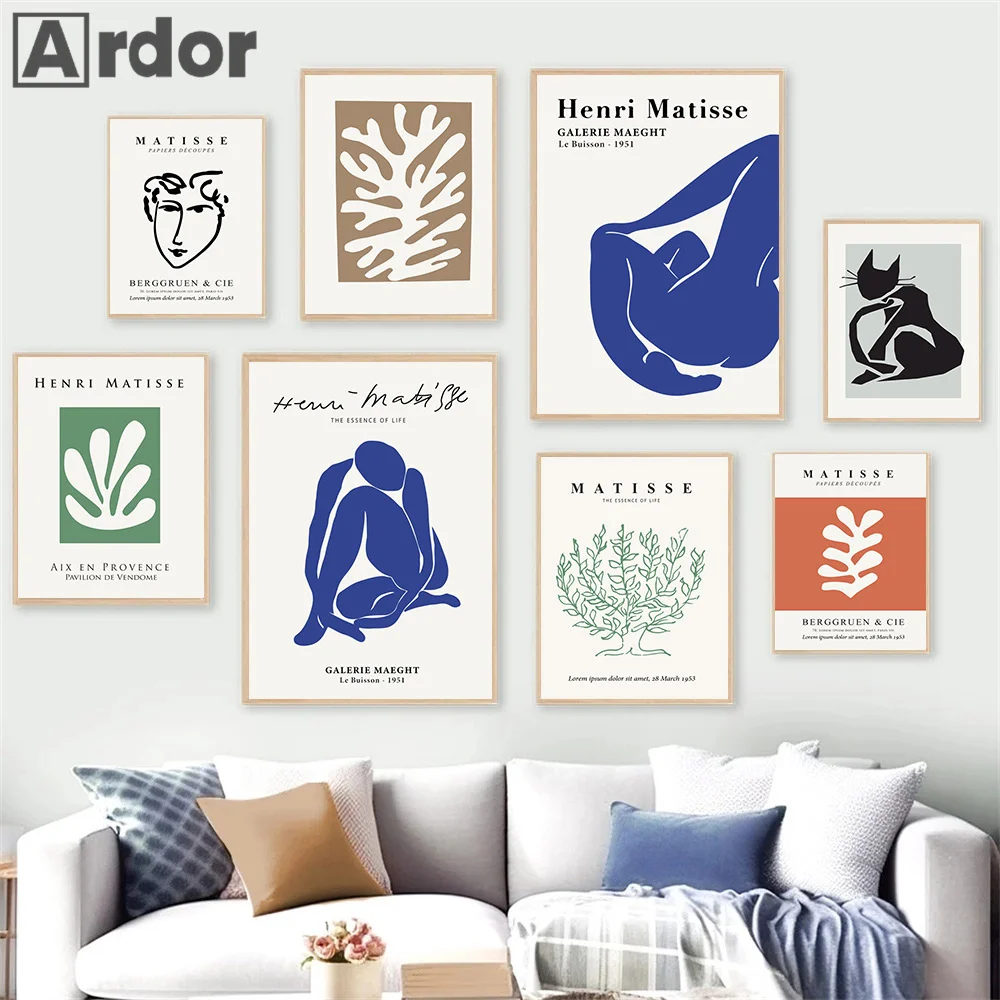 

Abstract Matisse Flower Body Wall Art Canvas Painting Nordic Posters And Prints Modern Picture Living Room Bedroom Home Decor