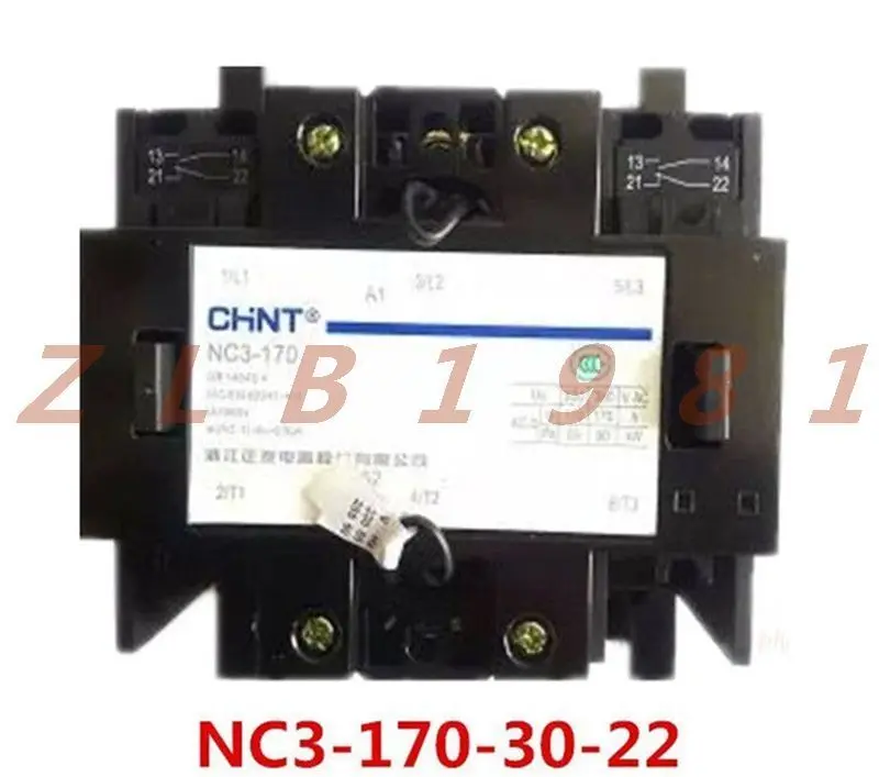 

ONE NEW- CHNT AC contactor NC3 CJ46 -170-30-22 220V 380V