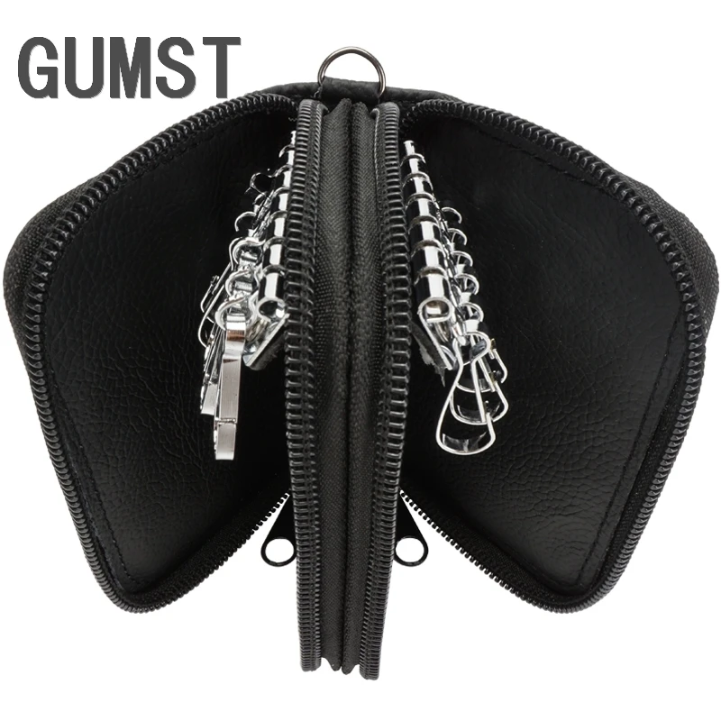 

New Arrival Men Key Bag Coin Purse Double Zipper Key Wallets Fashion Women Housekeeper Card Key Holders