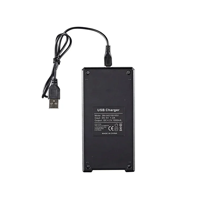 2-slot Usb 18650 Battery Charger Dual Independent Charging Adapter 3.7v 4.2v Lithium Battery Charger